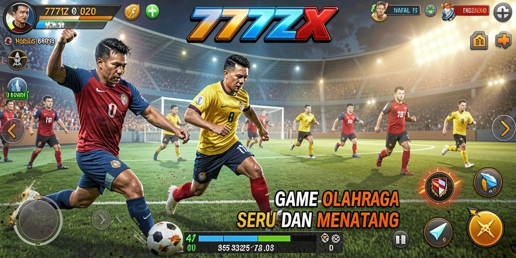 Tampilan gameplay seru dalam 777ZX yang menarik dan menantang.