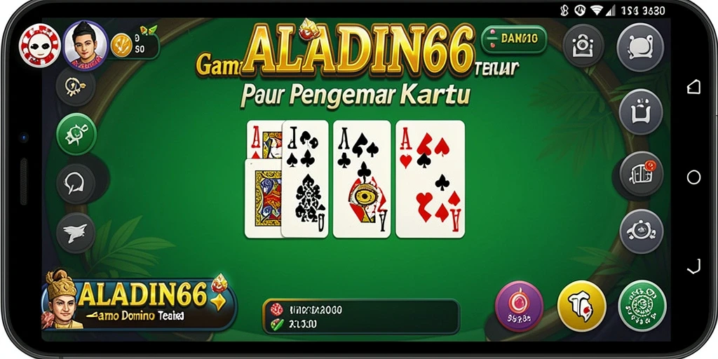 Tampilan utama gameplay Domino yang menegangkan di ALADIN66.