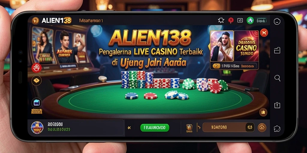 Tampilan gameplay Live Casino yang menarik dan interaktif.
