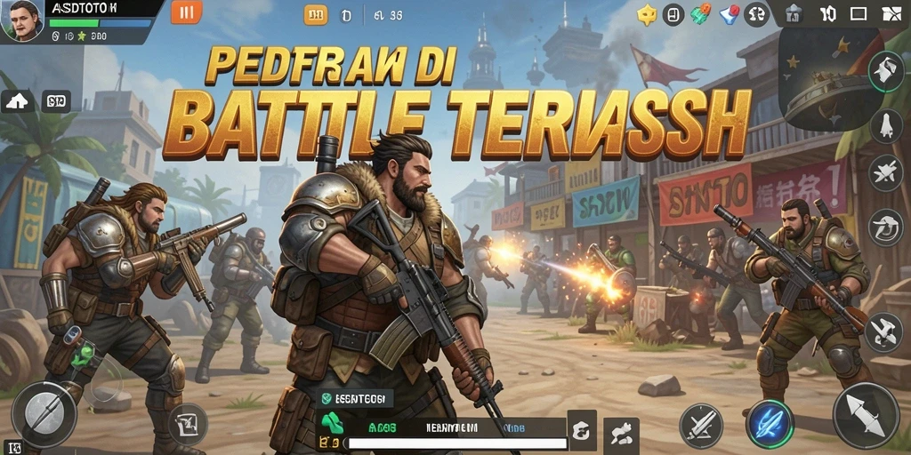 Screenshot ASDTOTO menunjukkan aksi seru dalam pertarungan Battle Royale.