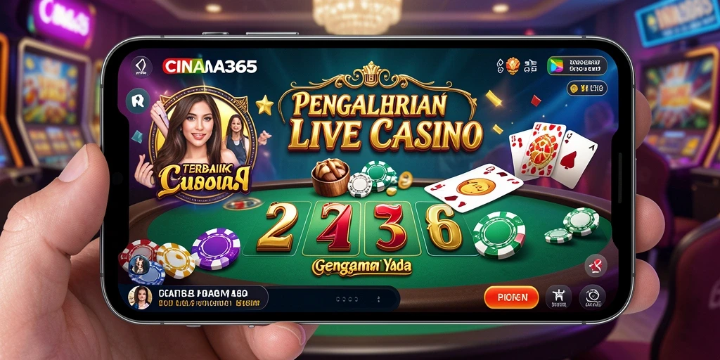 Tampilan menawan gameplay Live Casino di CINA365.