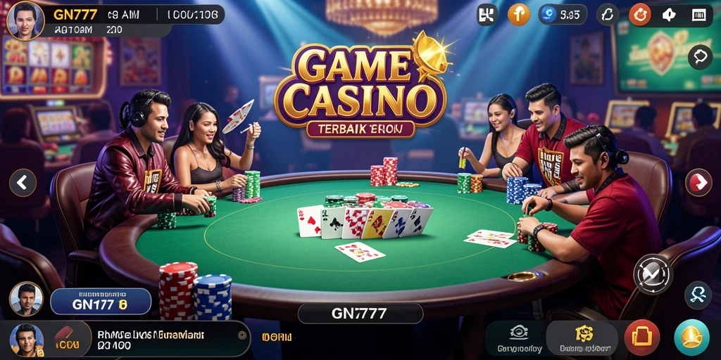 Screenshot gameplay GN777 menampilkan dealer langsung yang interaktif dan grafik berkualitas tinggi.