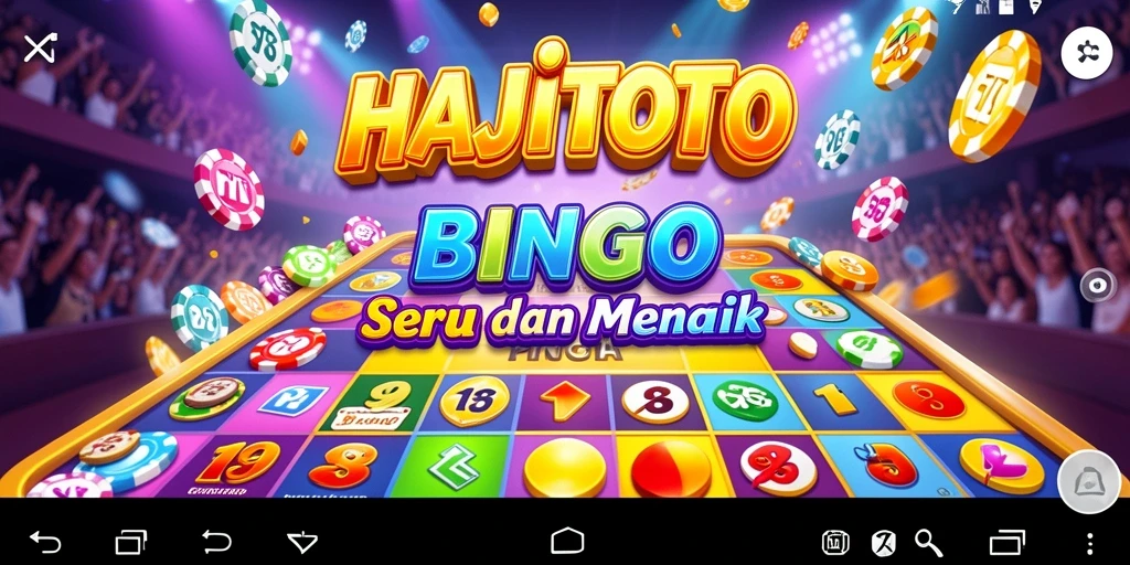 Tampilan gameplay seru dari aplikasi Bingo HAJITOTO.