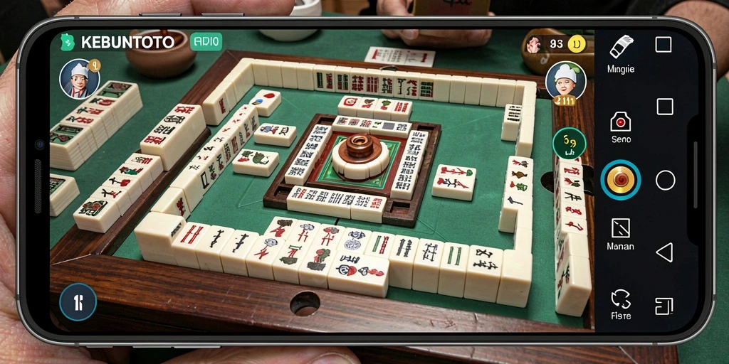 Tampilan gameplay menarik dari KEBUNTOTO yang menampilkan Mahjong.