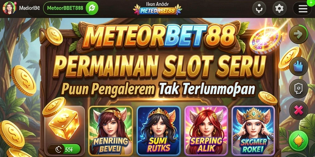 Tampilan gameplay seru di METEORBET88 yang siap menggugah adrenalin Anda.