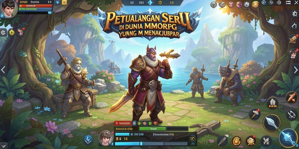 Screenshot MPOID menunjukkan aksi seru dalam petualangan MMORPG.