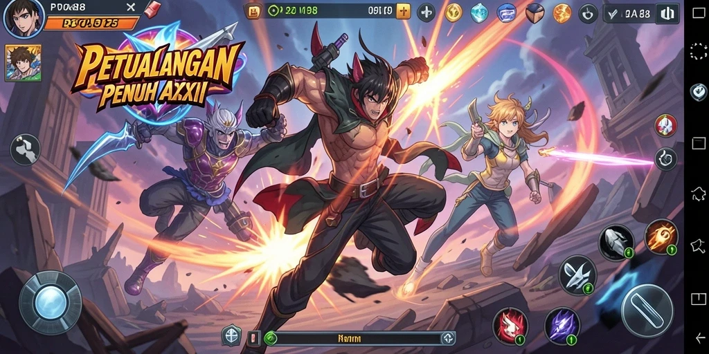 Tampilan screenshot gameplay POA88 yang menakjubkan dan penuh aksi.