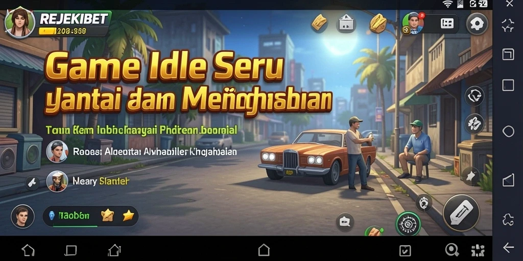 Tampilan gameplay santai yang menawan dari REJEKIBET.