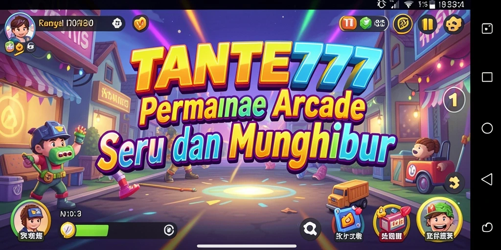 Screenshot utama TANTE777 menampilkan aksi gameplay Arcade yang mendebarkan.