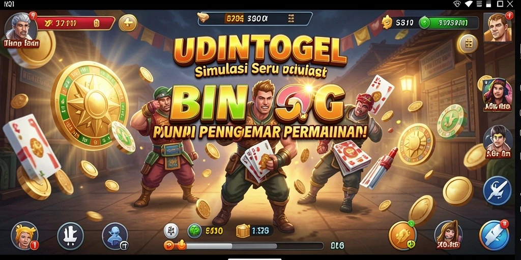 Tampilan gameplay seru dan interaktif dari UDINTOGEL.