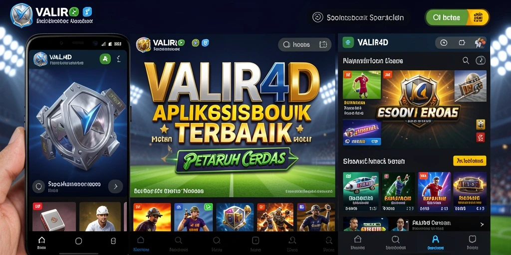 Screenshot VALIR4D menampilkan antarmuka taruhan olahraga yang menarik.